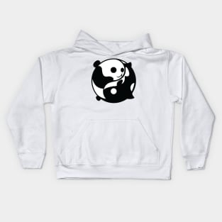 Yin and Yang Panda and Orca Kids Hoodie